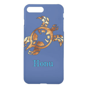 Gold Tribal Hawaiian Sea Turtle iPhone 8 Plus/7 Plus Case