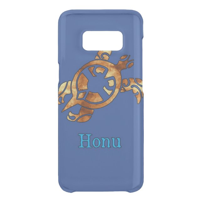 Gold Tribal Hawaiian Sea Turtle Uncommon Samsung Galaxy Case (Back)