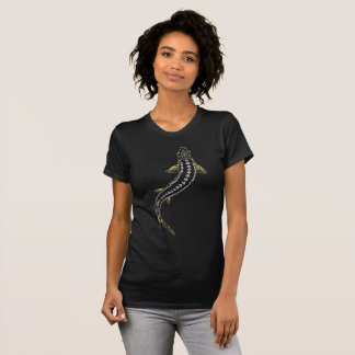  -GOLD TRIBAL STURGEON FISH -SWIMMING STURGEON  T-Shirt