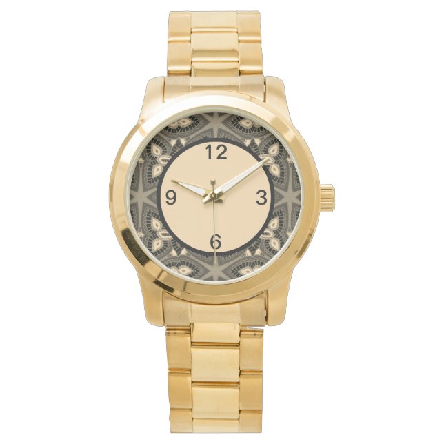  Gold Tribal Wrist Watch (Front)