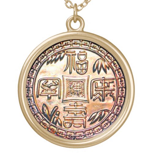 Gold Trikaya Buddha Miracle Talisman Gold Plated Necklace