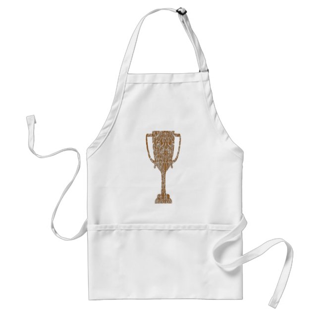 Gold TROPHY : Award Reward Celebration Adult Apron (Front)