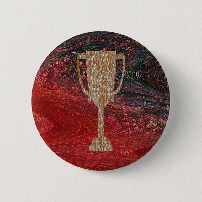 Gold TROPHY : Award Reward Celebration Button (Front)