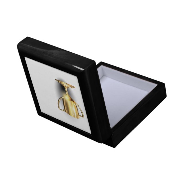 Gold Trophy Jewelry Box (Back Open)