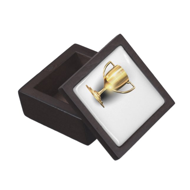 Gold Trophy Jewelry Box (Opened)