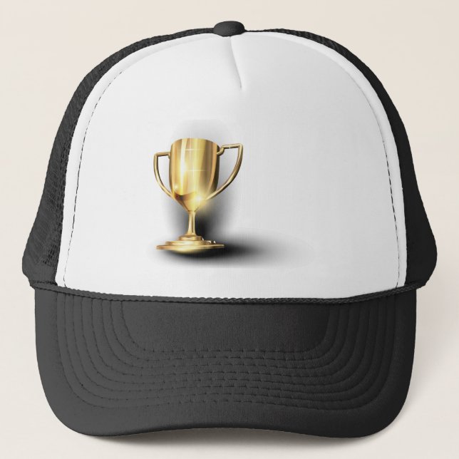 Gold Trophy Trucker Hat (Front)