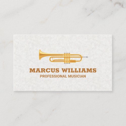 Gold Trumpet  Business Card