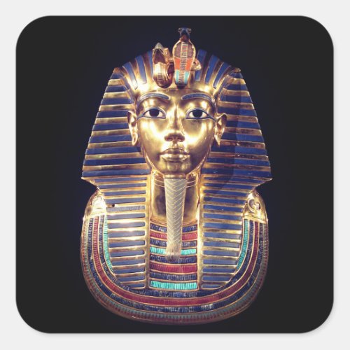Gold Tutankhamun Pharaoh Death Mask Sticker