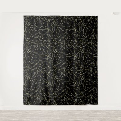 Gold Twigs on Black