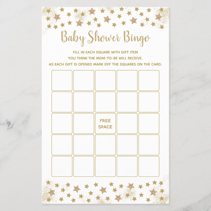 Gift bingo baby shower