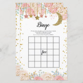 Gold twinkle twinkle Watercolor Bingo Game (Front/Back)