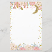 Gold twinkle twinkle Watercolor Word Scramble Game (Back)