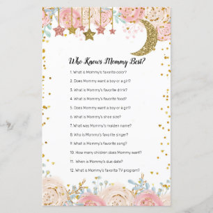 Gold twinkle Who Knows Mommy game