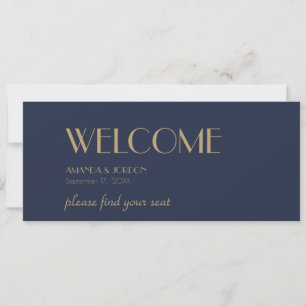 Gold Type Deco   Dark Navy Seating Chart Header