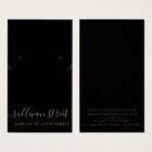 Gold Typography Earrings Necklace Display Card