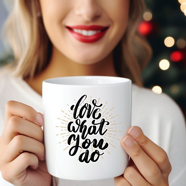 Gold Typography Inspirational Quote Mug (Creator Uploaded)