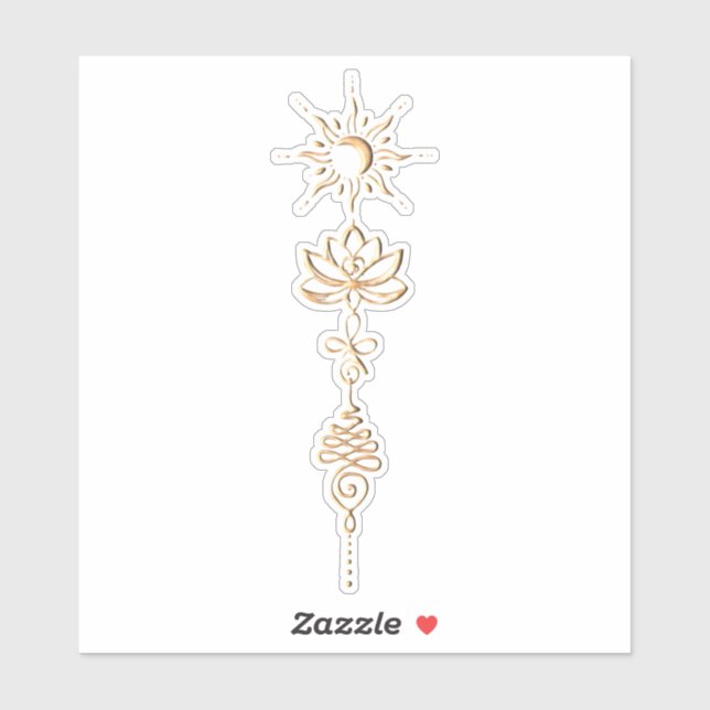 Gold Unalome Group Sticker (Sheet)