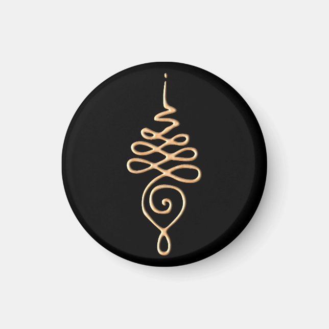 Gold Unalome Magnet (Front)