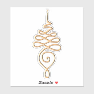 Gold Unalome Sticker