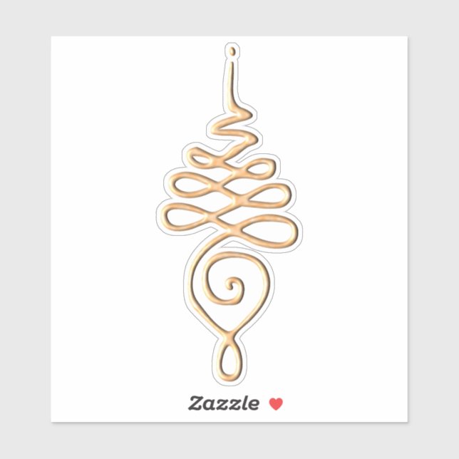 Gold Unalome  Sticker (Sheet)