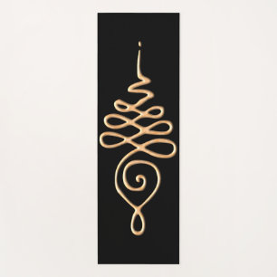 Gold Unalome Yoga Mat