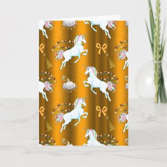 Gold Unicorn Christmas