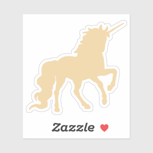 Gold unicorn sticker (Sheet)