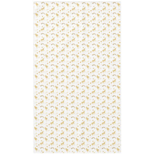 Gold Unicorns Rainbow Stars Tablecloth