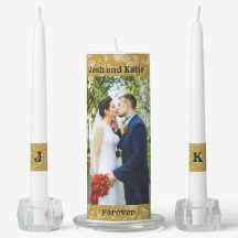 Gold Unity Candle Set