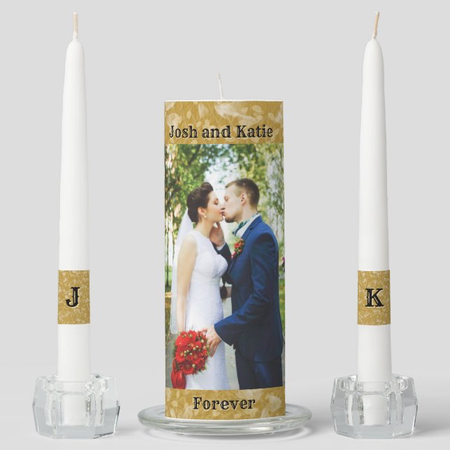 Gold Unity Candle Set (Front)