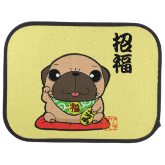 GOLD UNLUCKY PUCK CAR MAT SET