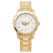 Gold USA Map with Roman Numerals