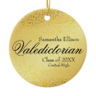 Gold Valedictorian Personalized Gold Christmas