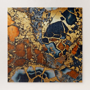 Gold Vein Agate Puzzle