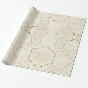 Gold Vein Classic Marble Gothic Art Print Wrapping Paper