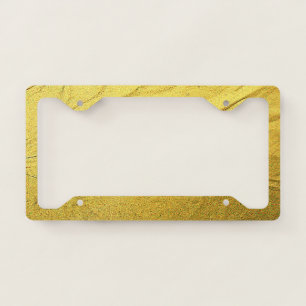 Gold Vein license plate frame