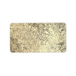 Gold Vein Marbled Pattern Business Personal Label