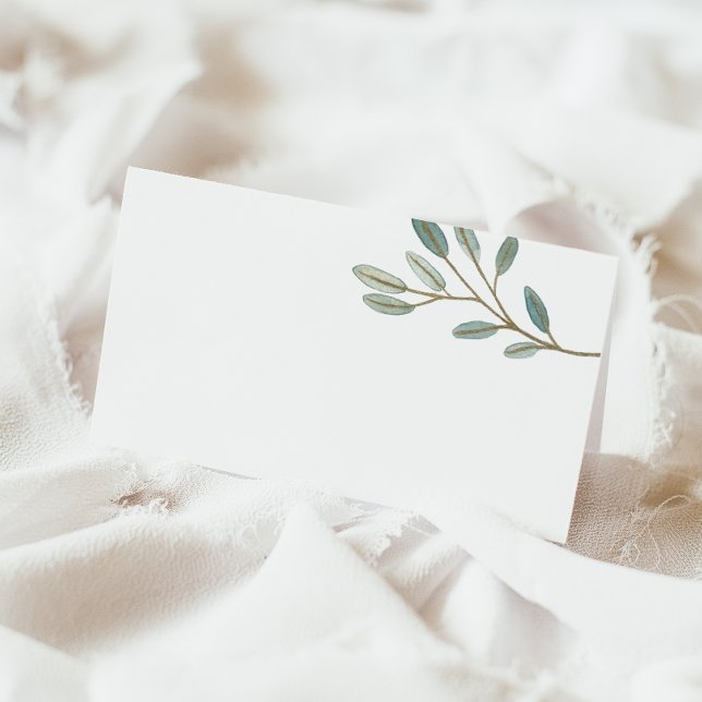 Gold Veined Eucalyptus Buffet Food Label Cards (Creator Uploaded)