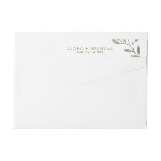 Wrap around mailing labels template wedding
