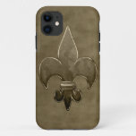 Gold Velvet Saints Fleur De Lis iPhone 11 Case