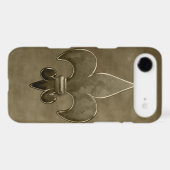 Gold Velvet Saints Fleur De Lis Case-Mate iPhone Case (Back (Horizontal))