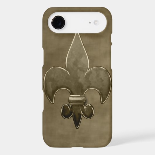 Gold Velvet Saints Fleur De Lis Case-Mate iPhone Case (Back)