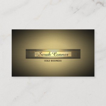 Gold Vignette Business Card by 3dbacks at Zazzle