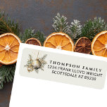 Gold Vintage Christmas Aesthetic Return Address Label<br><div class="desc">Add a touch of elegance to your holiday mail with the Gold Vintage Christmas Aesthetic Return Address Label. Featuring a warm, festive design with a subtle gold vintage aesthetic, these holiday return address labels offer a perfect balance of clean, simple, and minimal style, making your holiday correspondence feel both refined...</div>