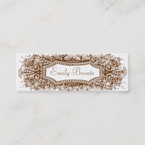 Gold Vintage Look Skinny Card #2 Business Card