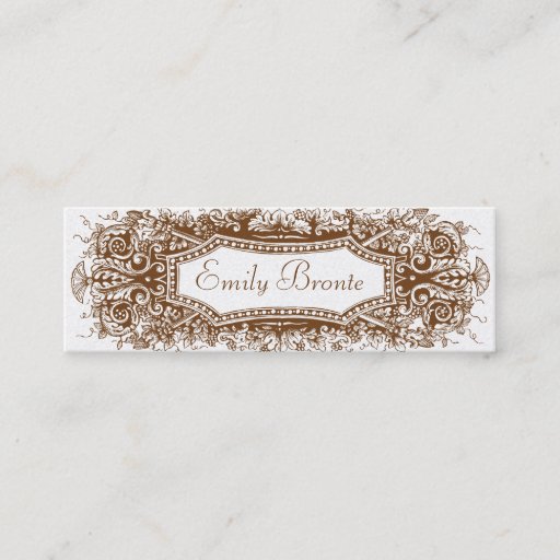 Customizable Gold Vintage Look Skinny Card #2 Business Card