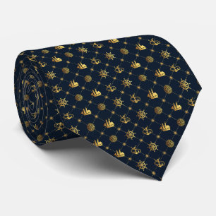 Gold Vintage Sailor Neck Tie