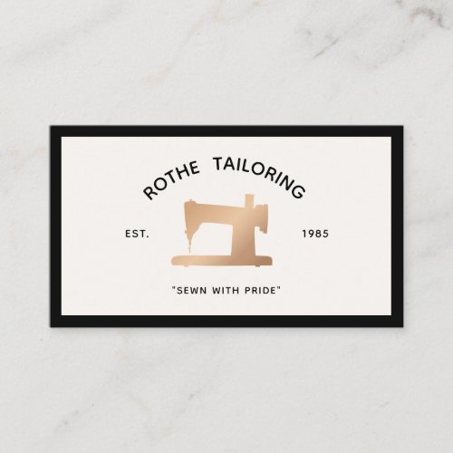 Gold Vintage Sewing Machine Tailor or  Seamstress  Calling Card