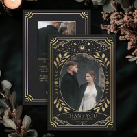 Gold Vintage Tarot Gothic Wedding Photo