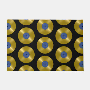 Gold Vinyl Record Album Doormat